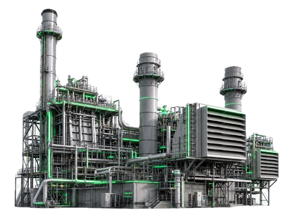 ECG on-site cogeneration power plant